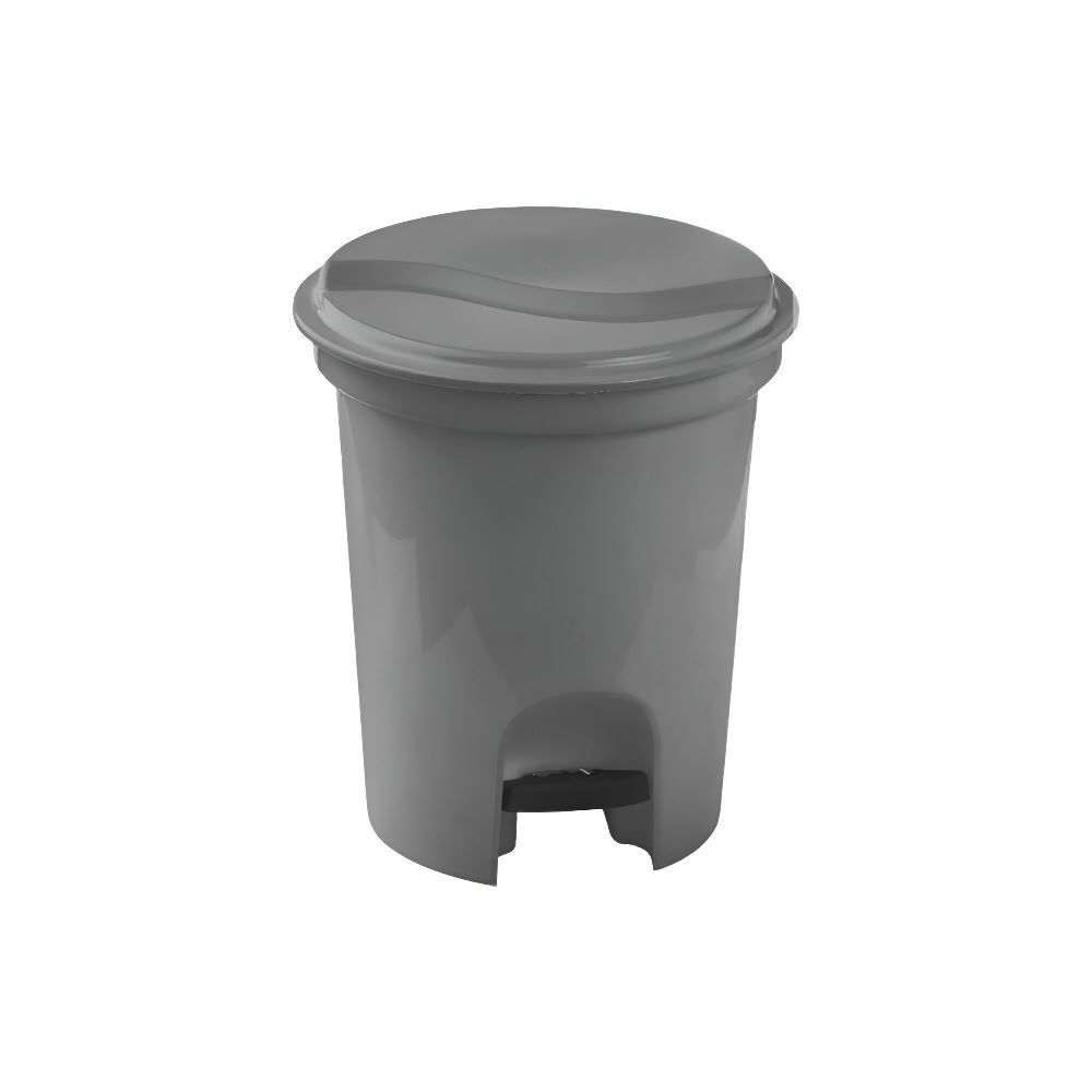 Lixeira Com Pedal Plasvale 13 Litros - Cinza