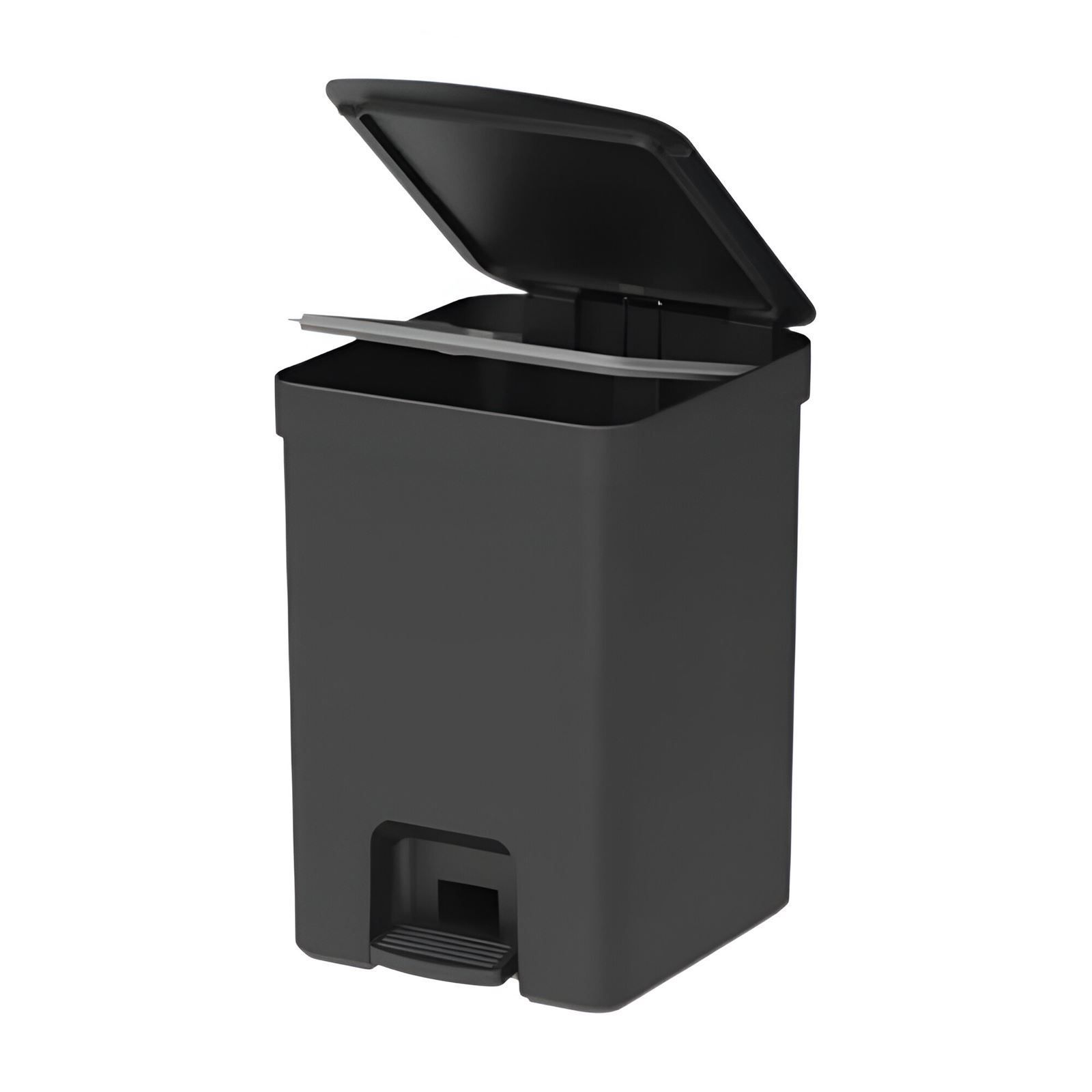 Lixeira Com Pedal Trium Ou 12 Litros - Preto