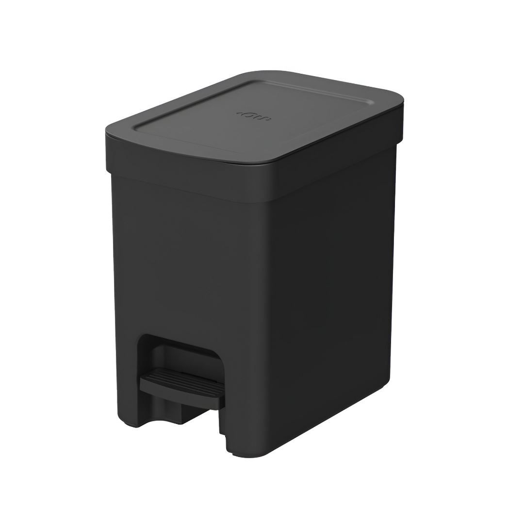 Lixeira Com Pedal Trium Ou 6 Litros - Preto