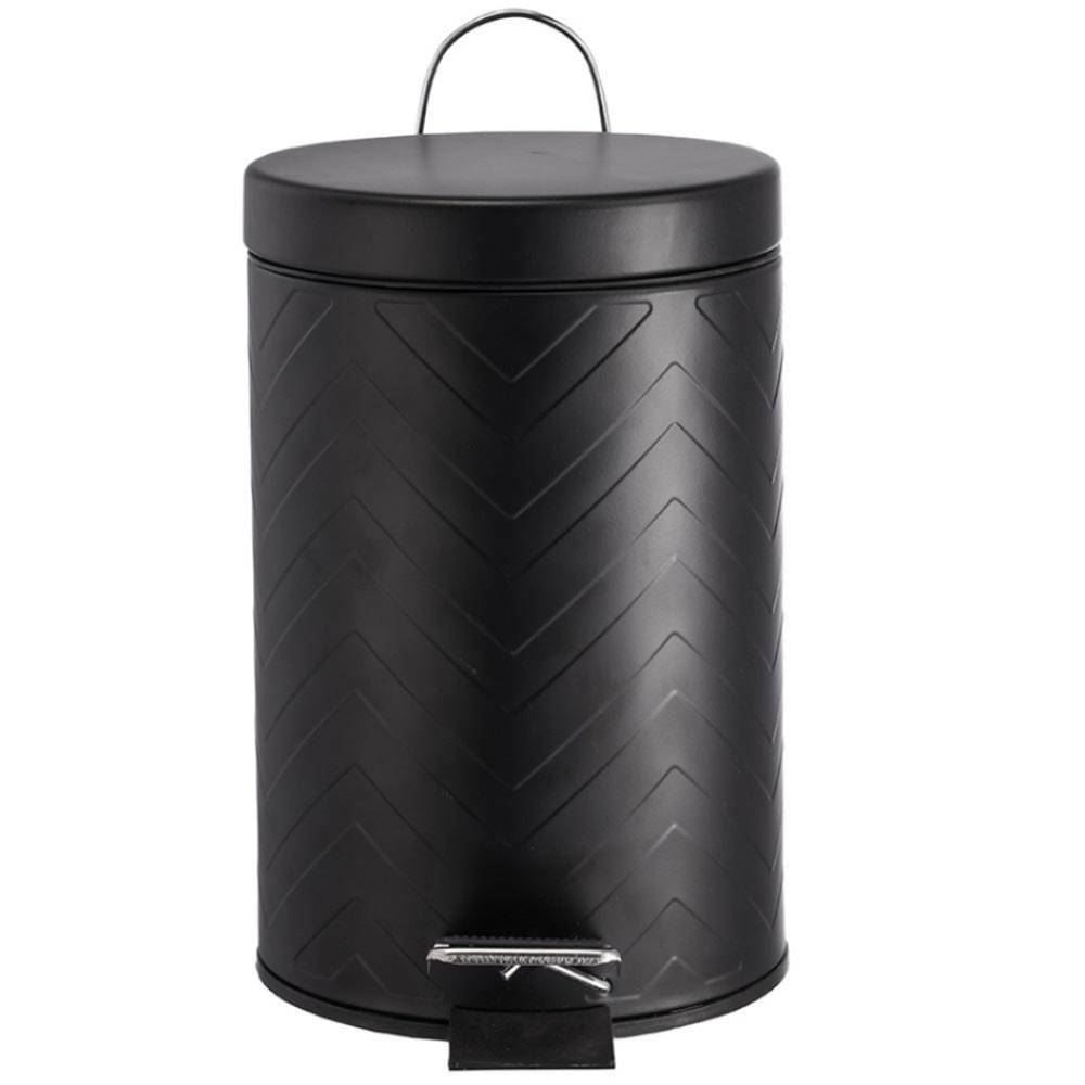 Lixeira Com Pedal Vintage Havan Casa 5 Litros - Preto