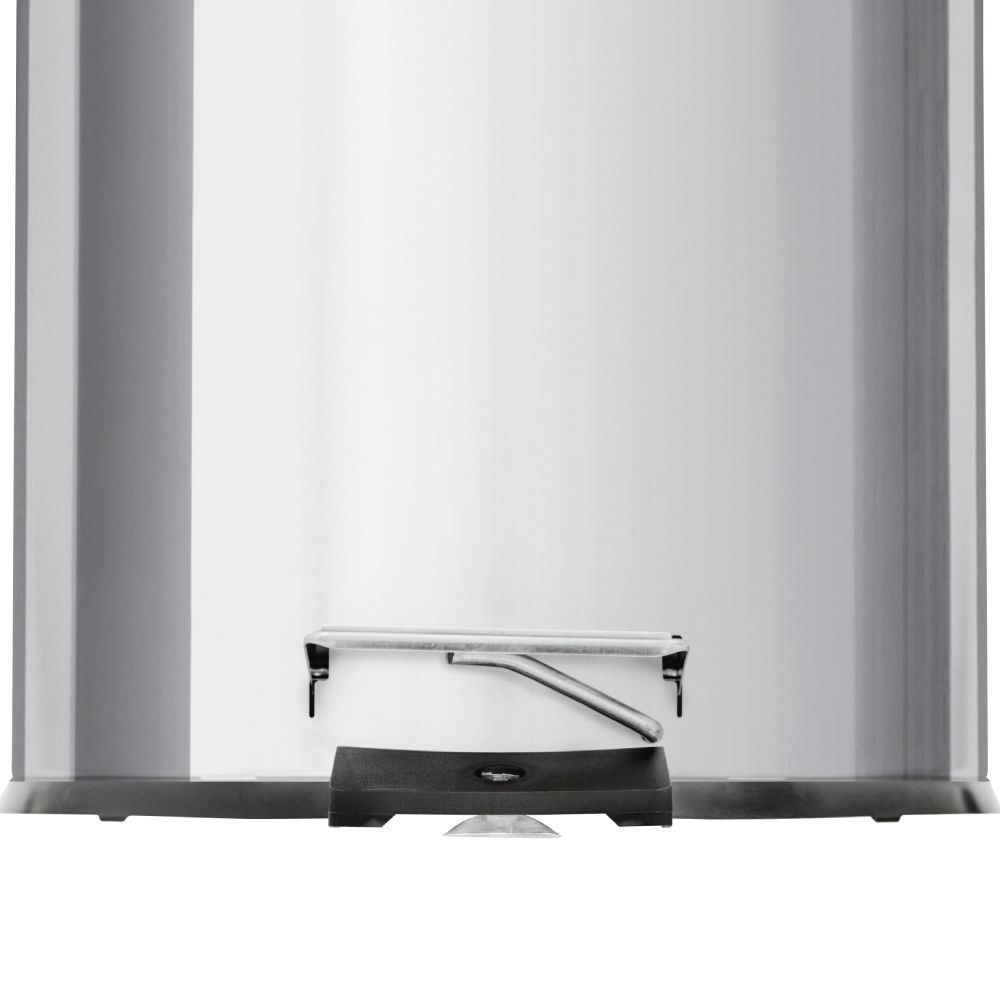 Lixeira Com Tampa E Pedal Brasil Tramontina 5 Litros - Aço Inox