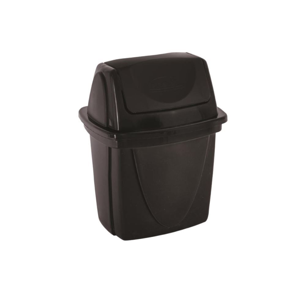Lixeira De Pia Basculante Plasútil 4,9 Litros - Preto