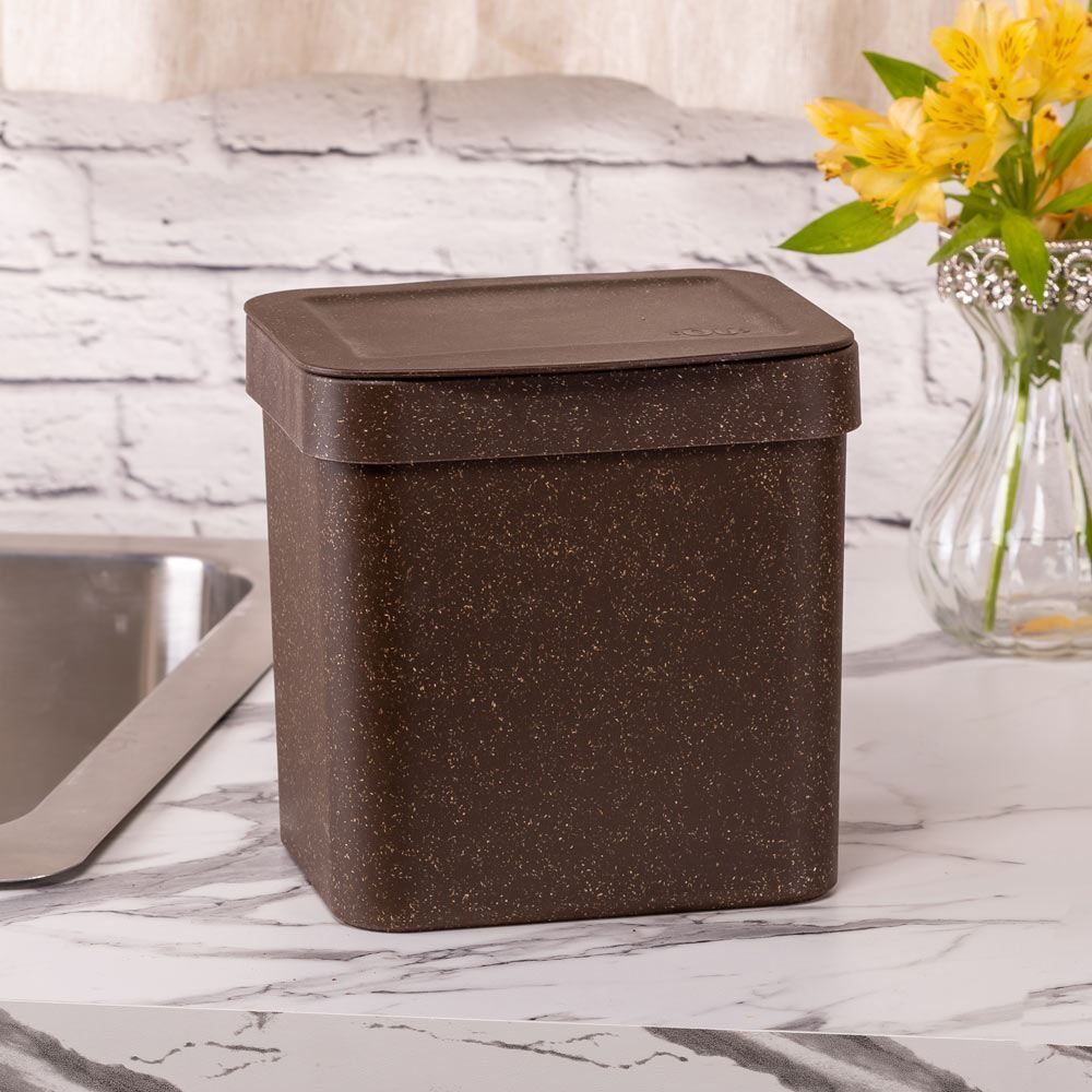 Lixeira Eco 2,5 Litros Martiplast - Marrom