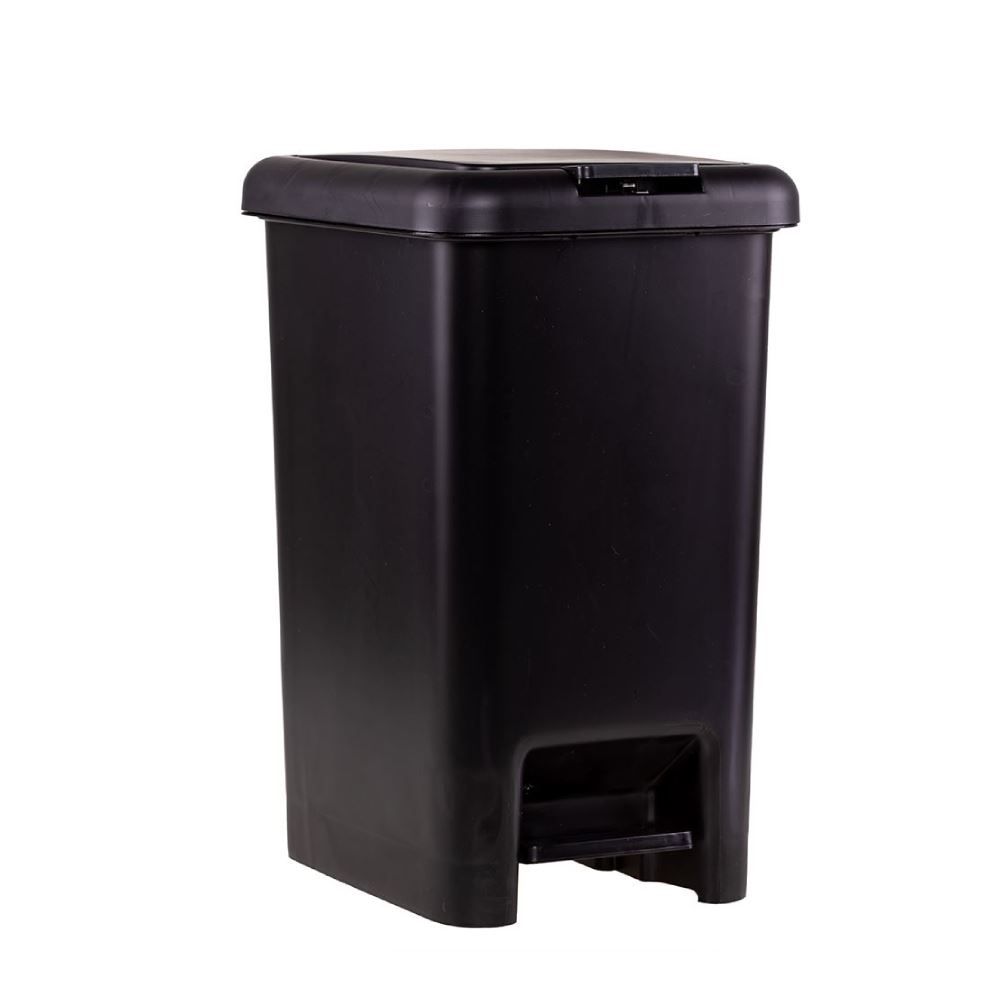 Lixeira Plástica com Pedal Havan Casa 15 Litros - Preto