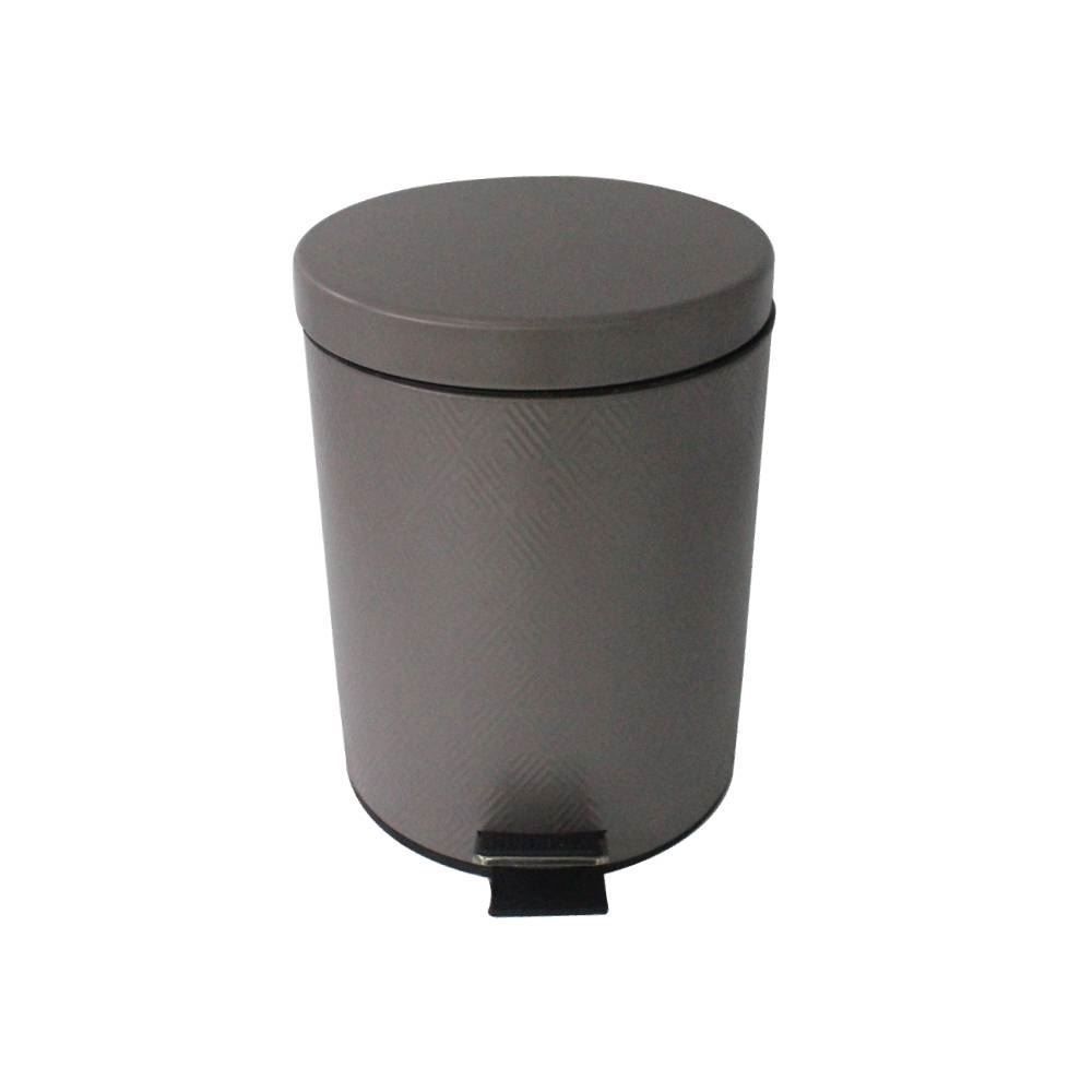 Lixeira Redonda Marrocos Com Pedal 3 Litros Havan Casa - Chocolate