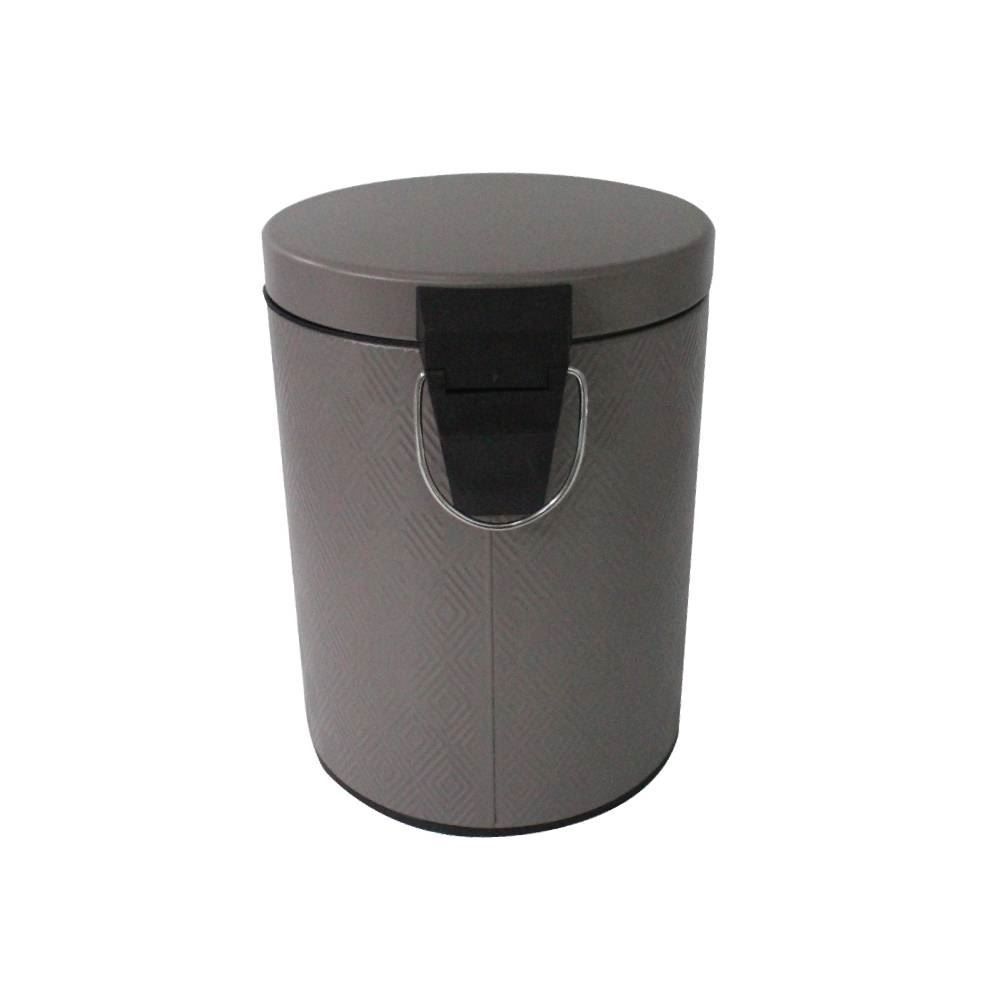 Lixeira Redonda Marrocos Com Pedal 3 Litros Havan Casa - Chocolate