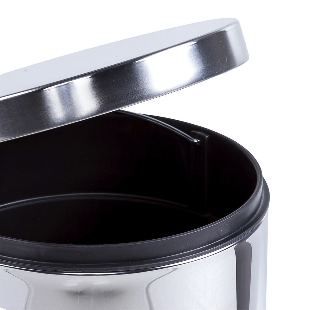 Lixeira Solecasa Com Pedal E Balde 12 Litros - Inox