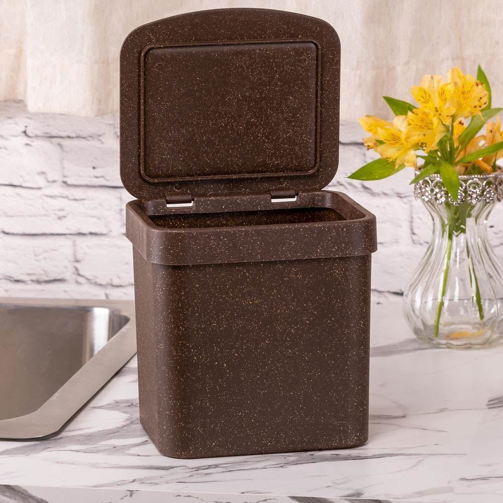 Lixeira Trium Eco Ou 4,7 Litros - Marrom