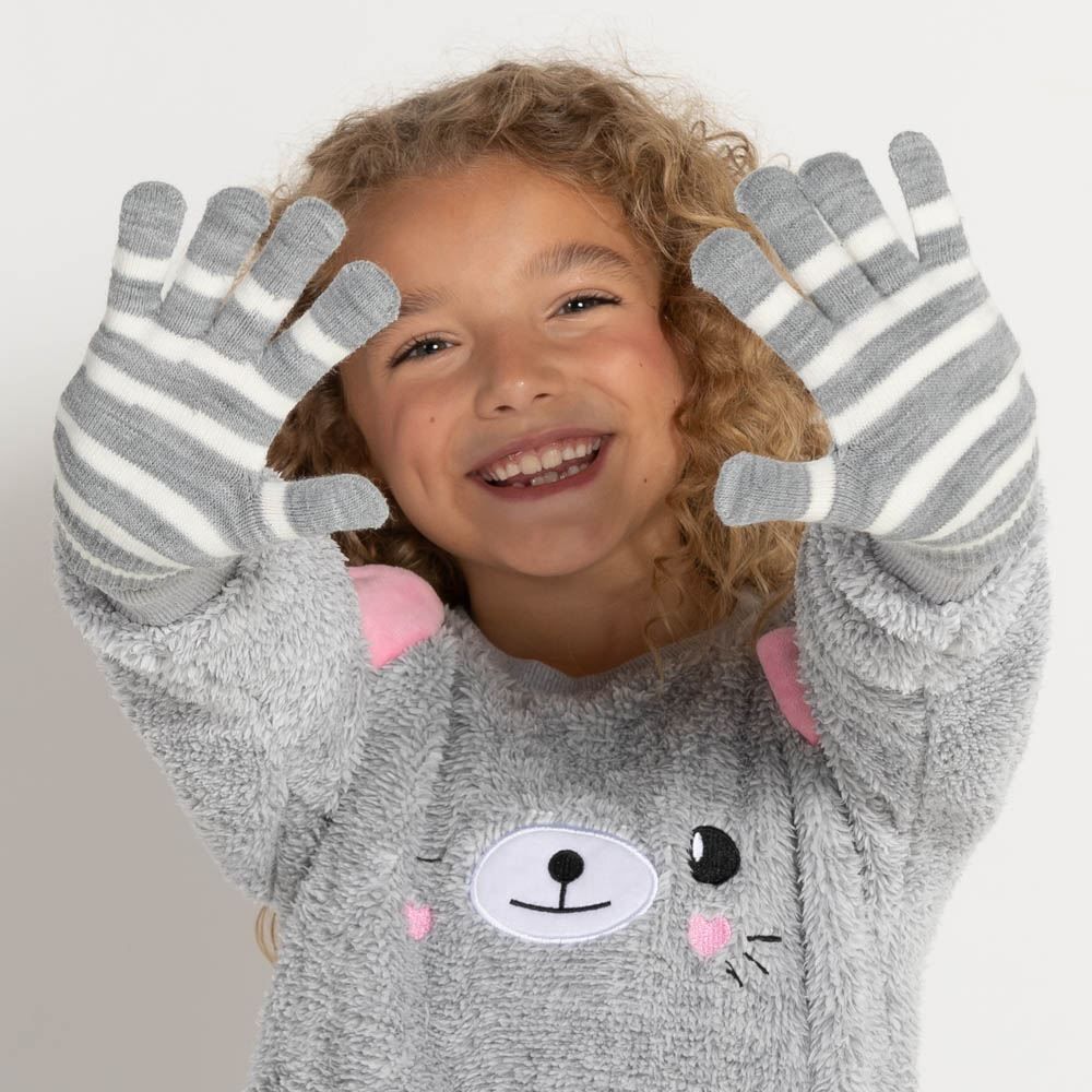 Luva 4 a 10 Anos Unissex Listrada Marmelada