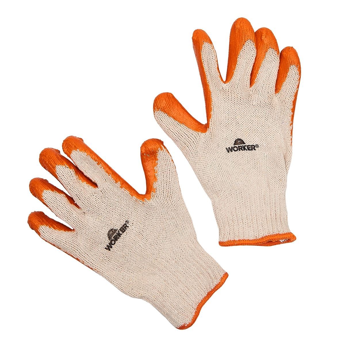 Luva de Malha Banhada Latex Worker Tamanho G - Laranja