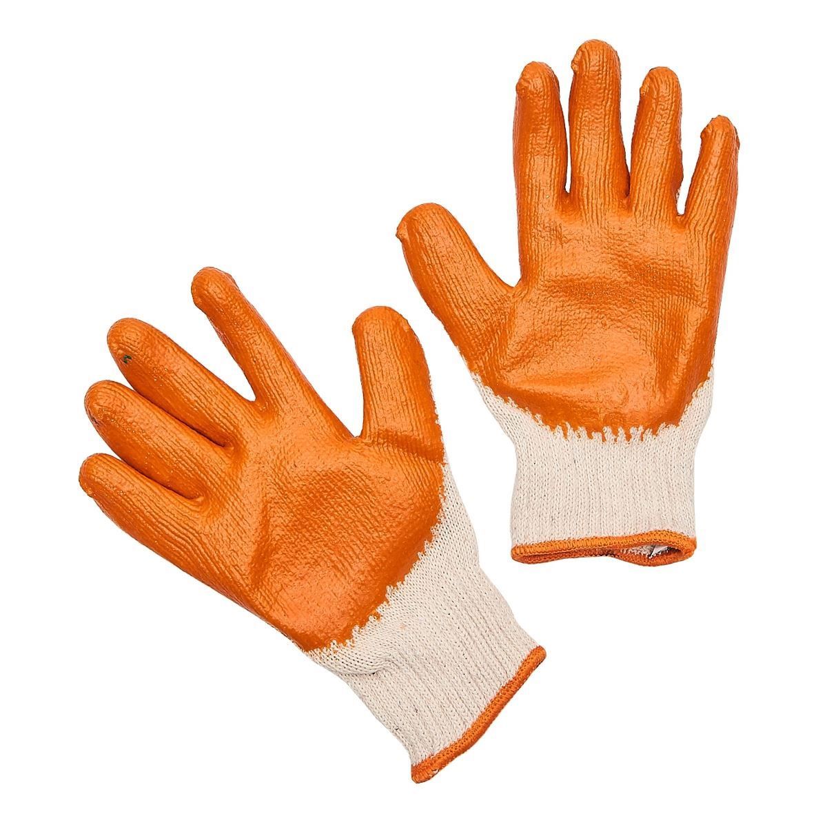 Luva de Malha Banhada Latex Worker Tamanho G - Laranja