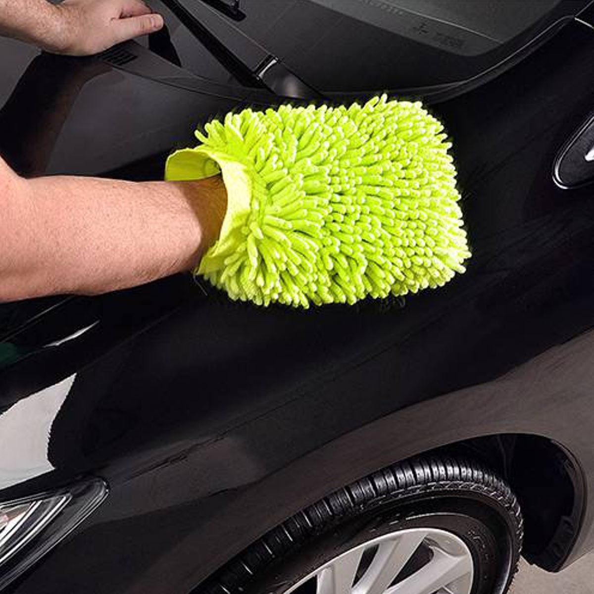 Luva De Microfibra Para Auto Luxcar - Verde