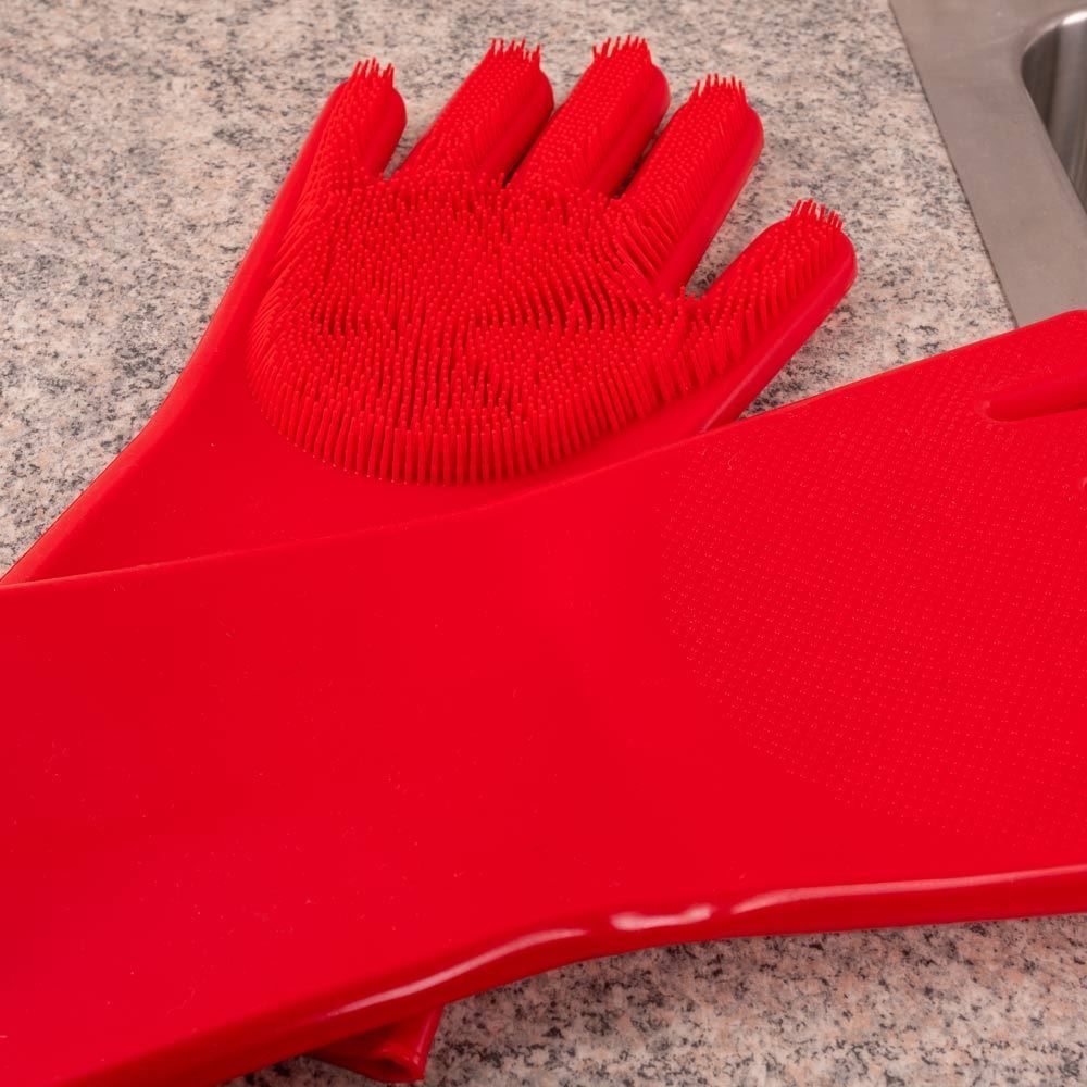 Luva De Silicone 33X16,3Cm Finecasa - Vermelho