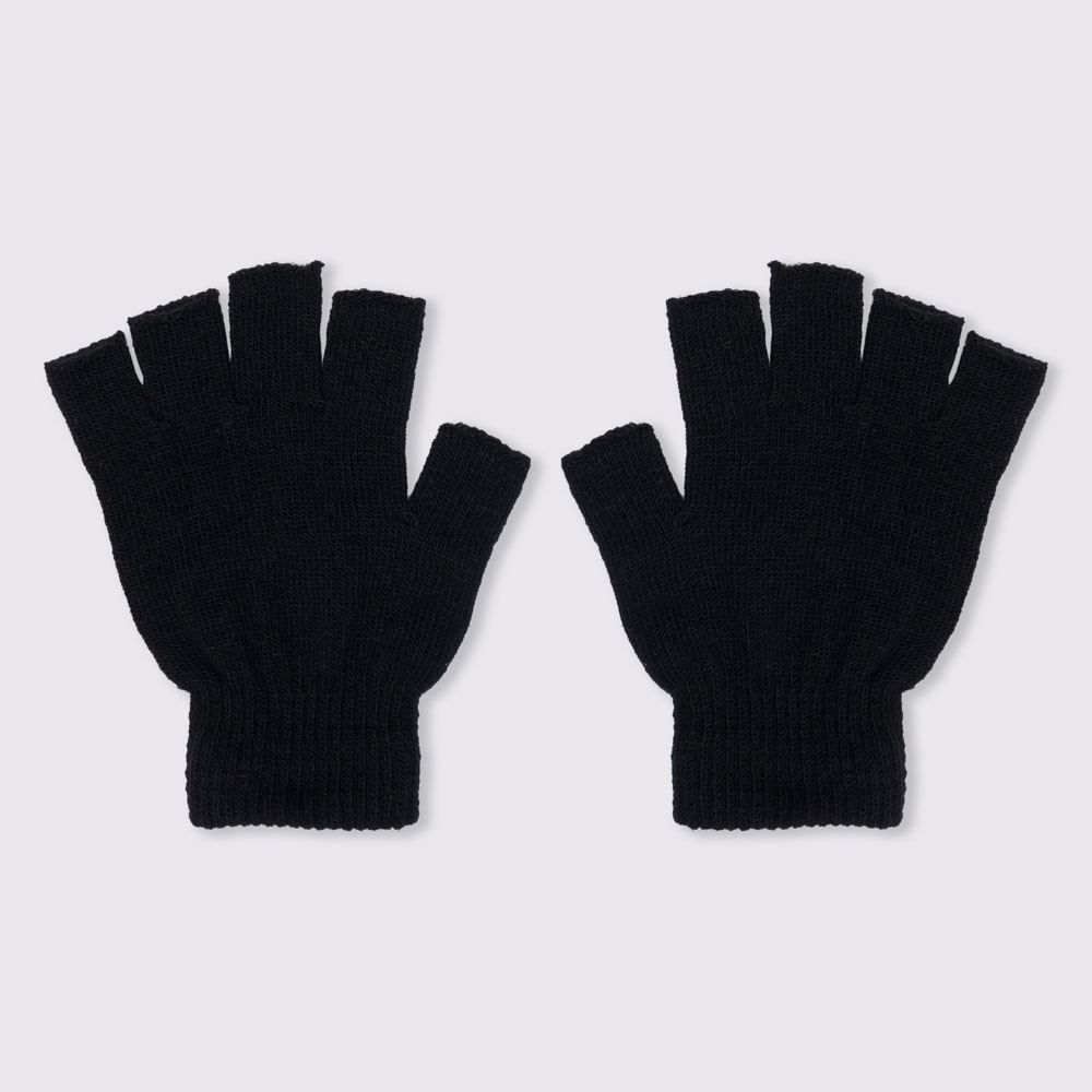 Luvas Sem Dedo Masculino Tamanho Único Marc Alain - PRETO U