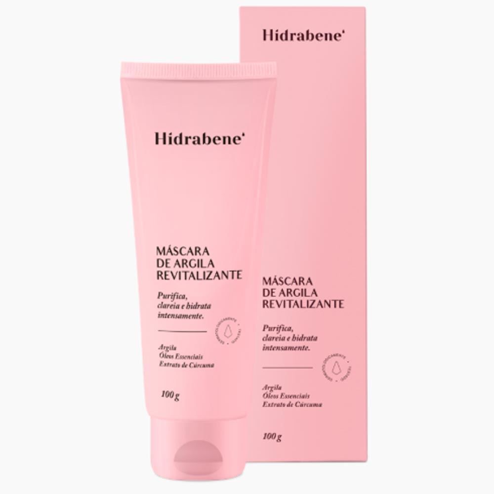 Máscara De Argila Revitalizante 100G Hidrabene - Rosa