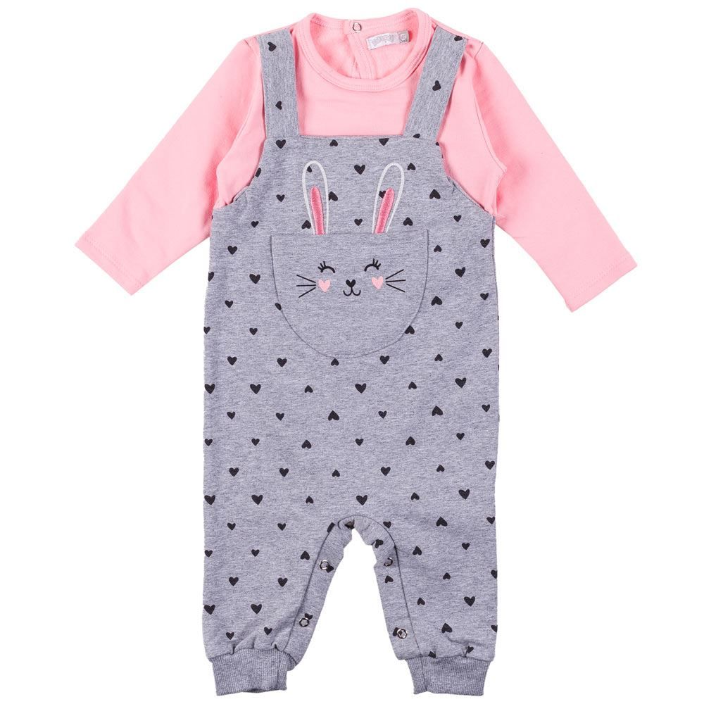 Macacão de Bebê Coelho Bordado Alakazoo