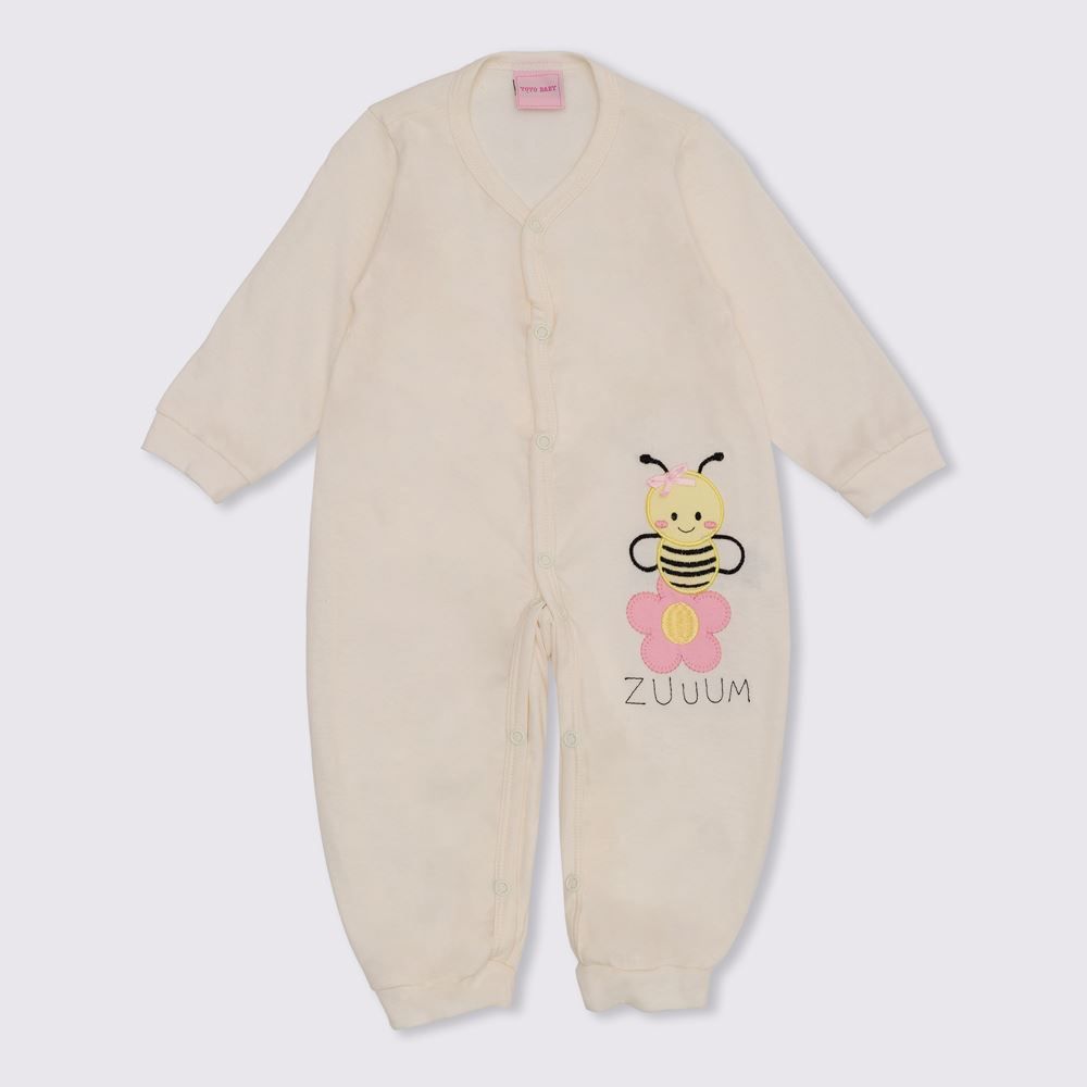 Macacão de Bebê Malha Abelhinha Zuum Yoyo Baby