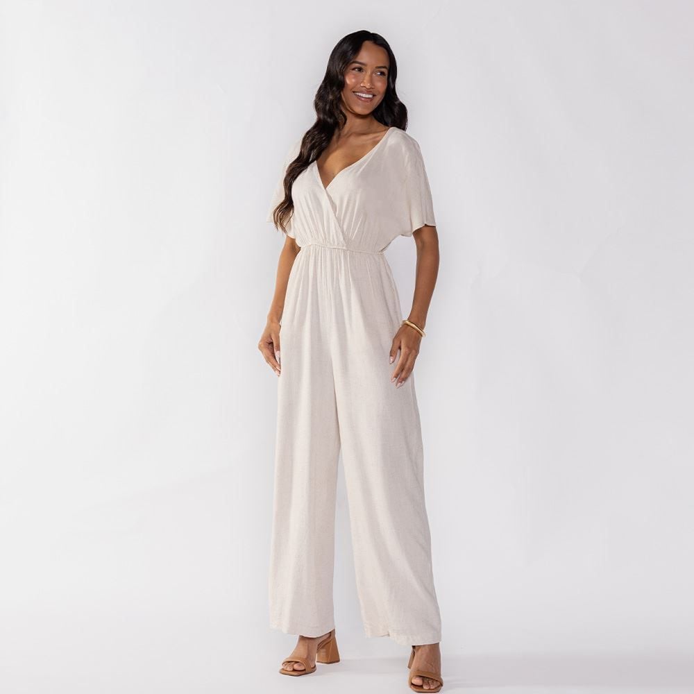 Macacão Feminino Linho Patricia Foster