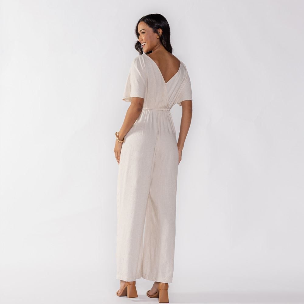 Macacão Feminino Linho Patricia Foster