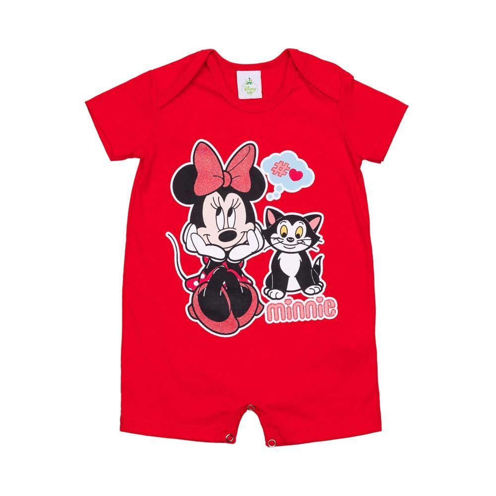 Macacão de Bebê Minnie e Gatinho Disney