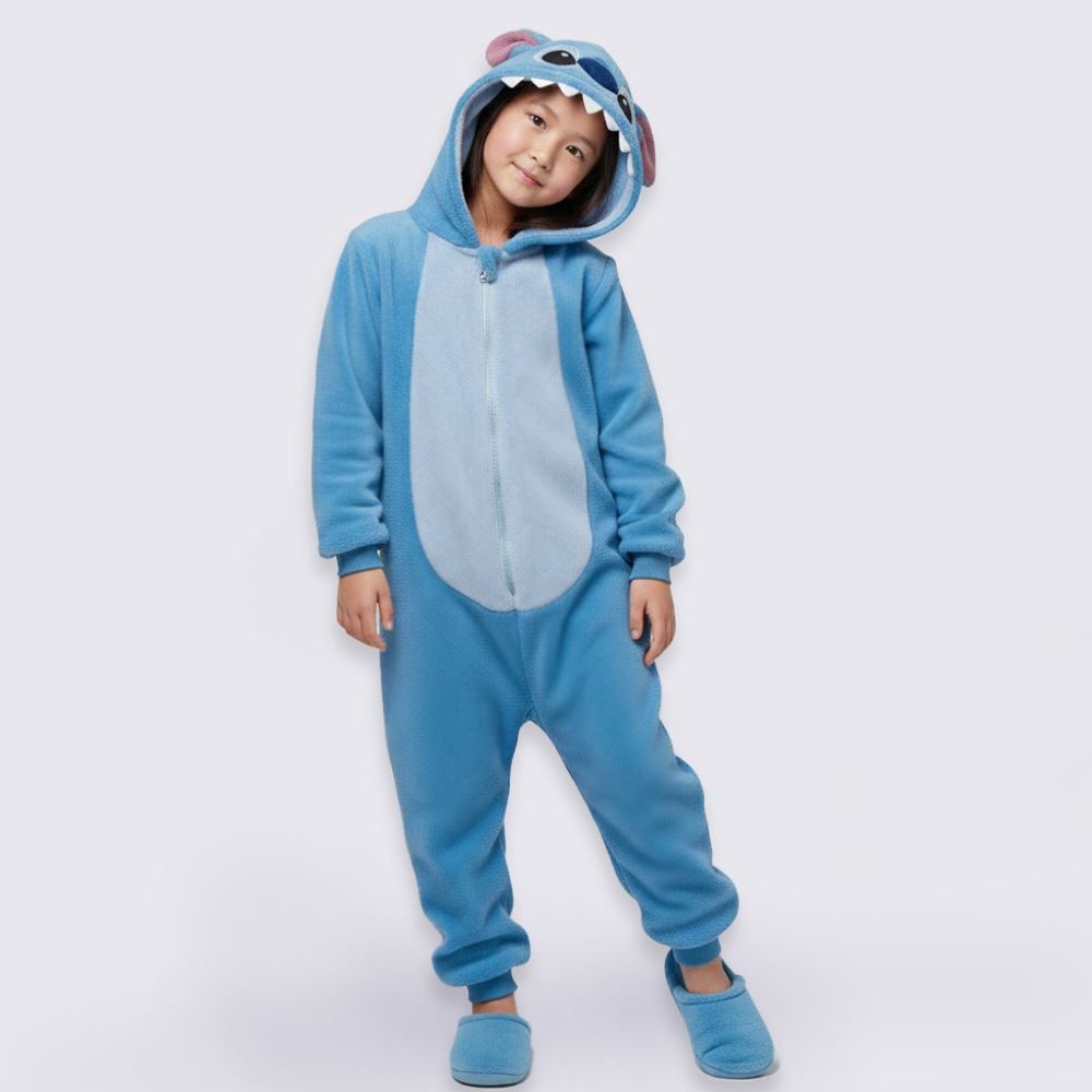 Macacão Pijama Infantil 4 a 10 Anos Stitch Disney