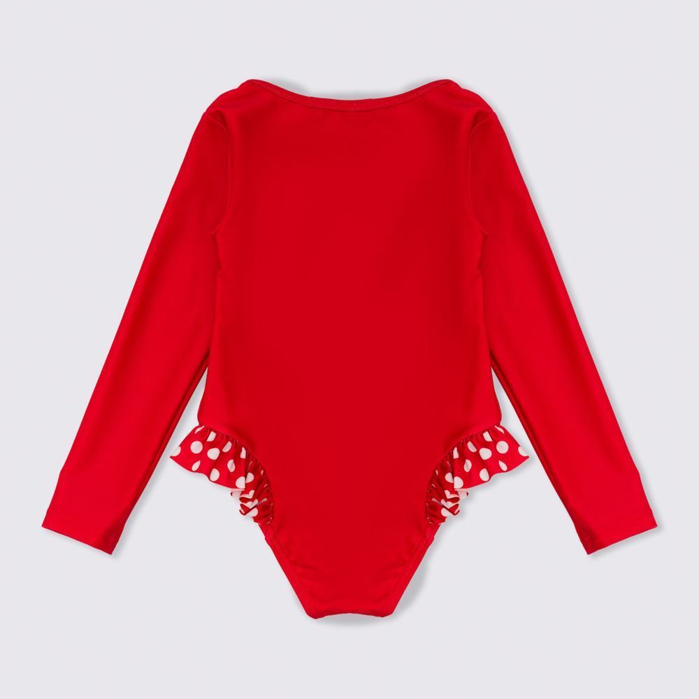 Maiô 1 a 3 Anos Manga Longa Minnie Disney