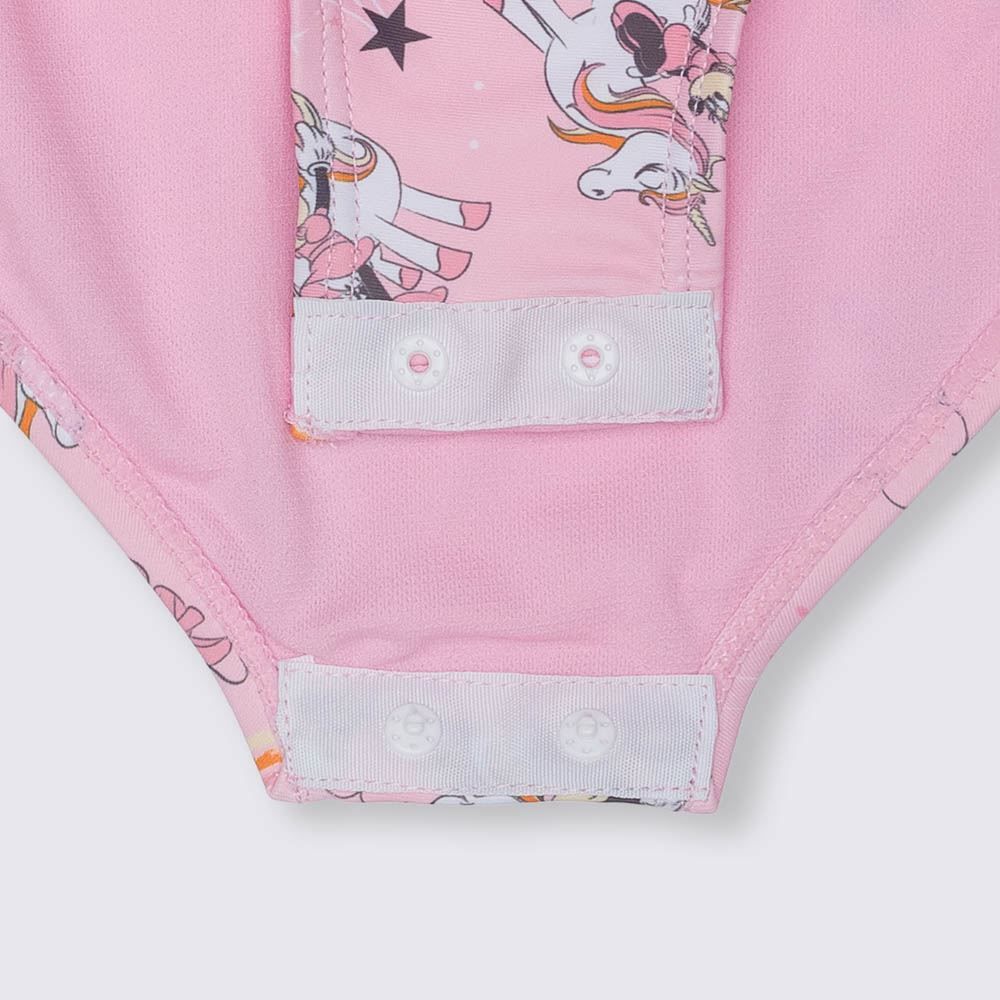 Maiô 1 a 3 anos Minnie e Unicórnio Babados Disney