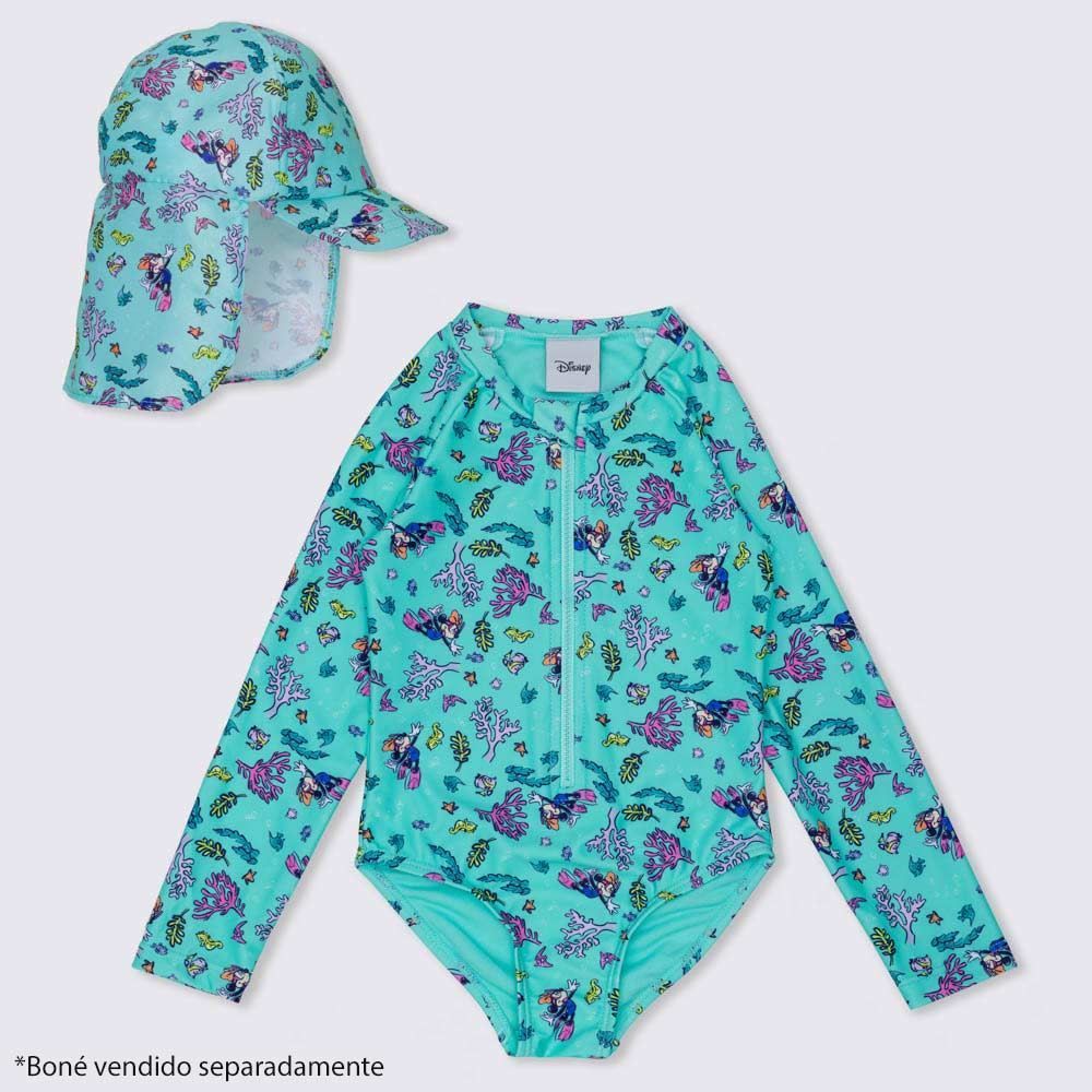 Maiô 1 a 3 anos Minnie Mergulho Disney