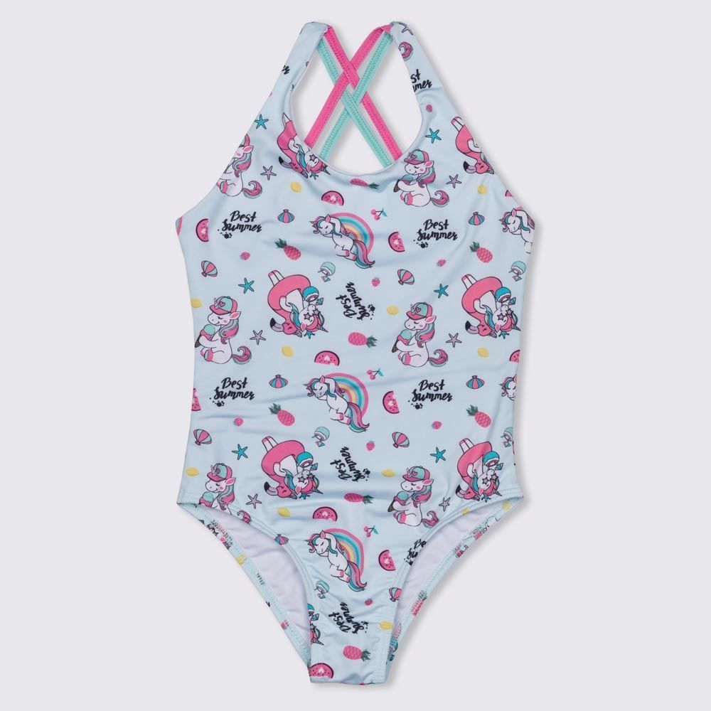 Maiô 4 a 10 Anos Alças Bicolor Marmelada