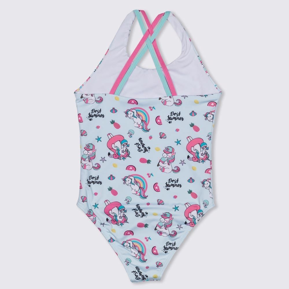 Maiô 4 a 10 Anos Alças Bicolor Marmelada