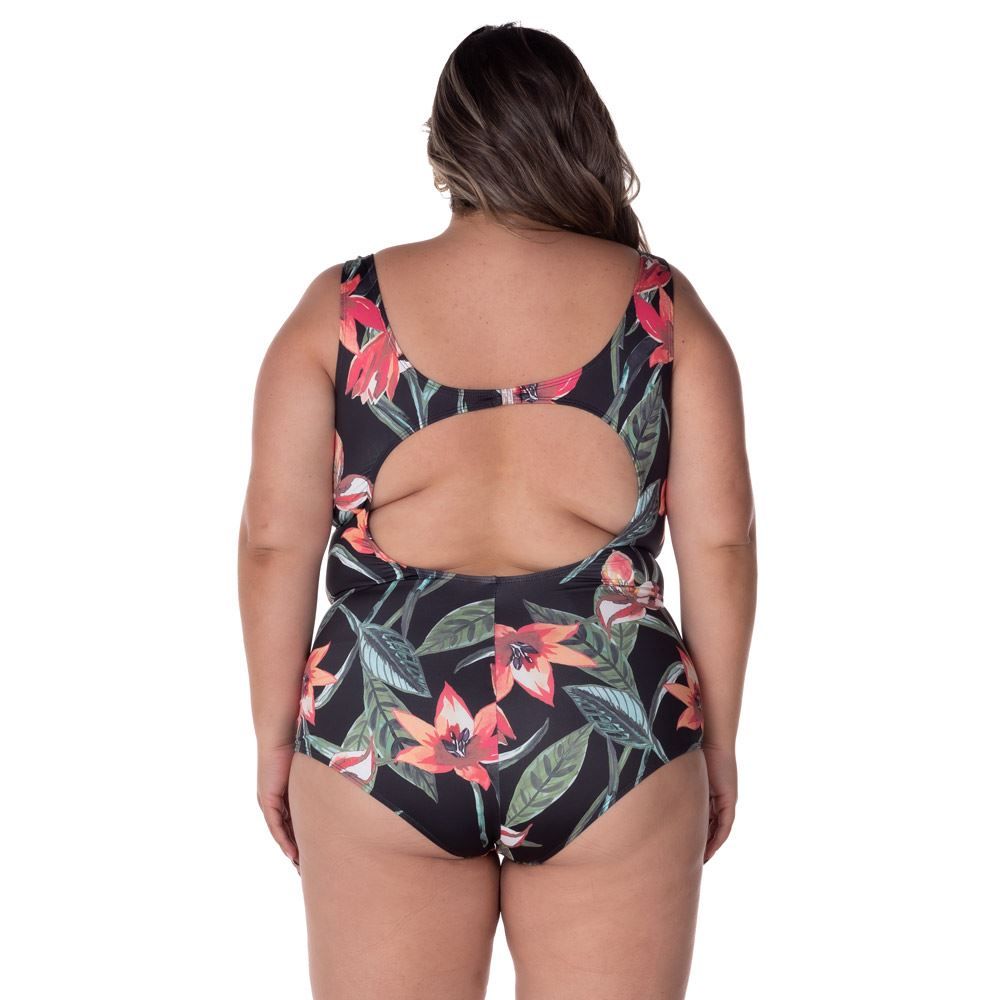 Maiô Plus Size Estampado Patrícia Foster Mais