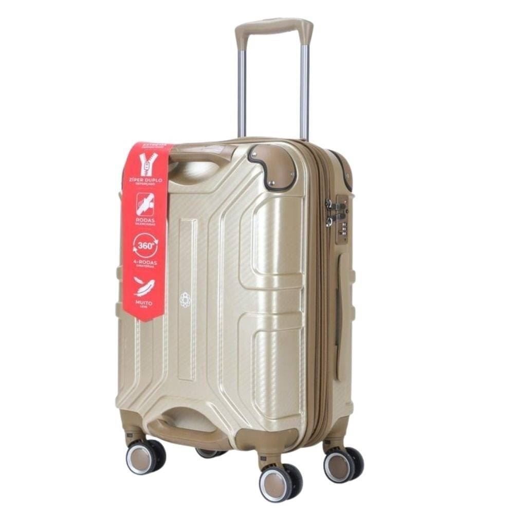 Mala De Viagem De Bordo 20 Polegadas Della Import - CHAMPANHE