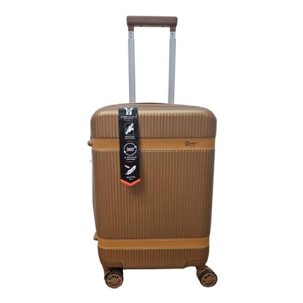 Mala De Viagem De Bordo Ml-46 Della Import - MARROM CAFE