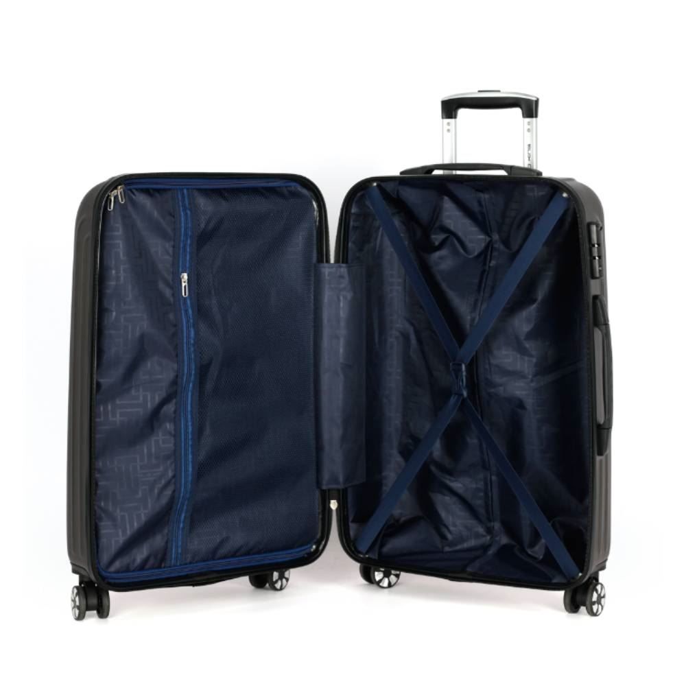 Mala De Viagem Grande Abs 360° Geneva Polo King - Grafite