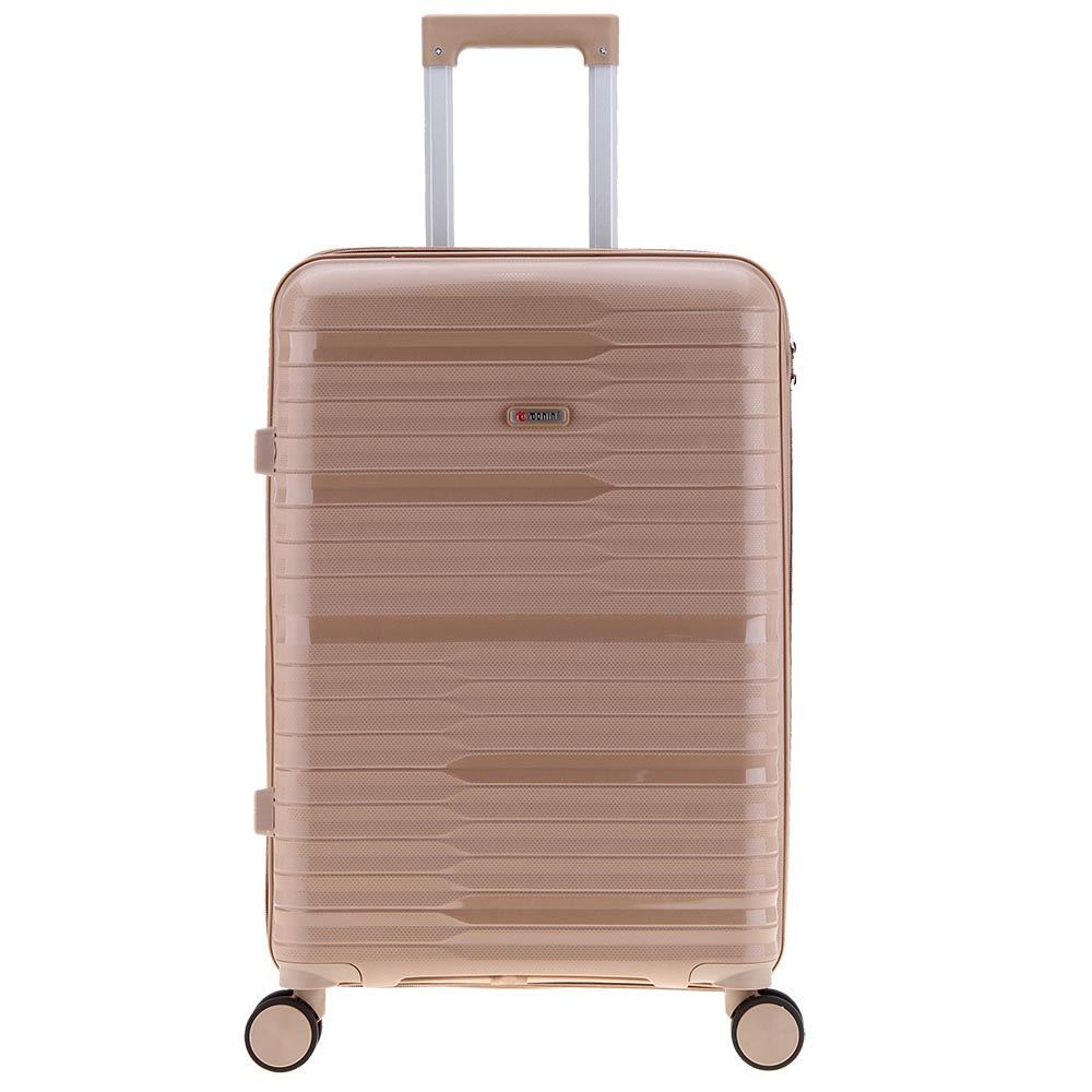 Mala De Viagem Grande Giro 360° Plattinum Tonin - Nude