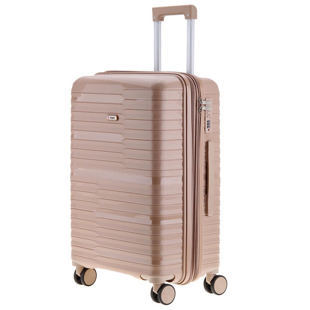 Mala De Viagem Grande Giro 360° Plattinum Tonin - Nude