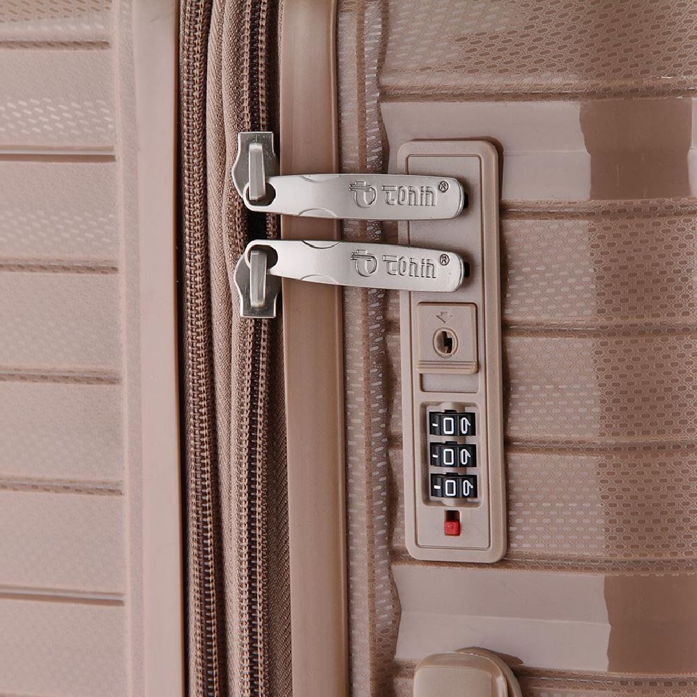 Mala De Viagem Grande Giro 360° Plattinum Tonin - Nude