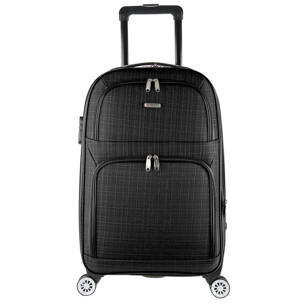 Mala De Viagem Média Em Tecido Conexão Tonin 1978 - Preto