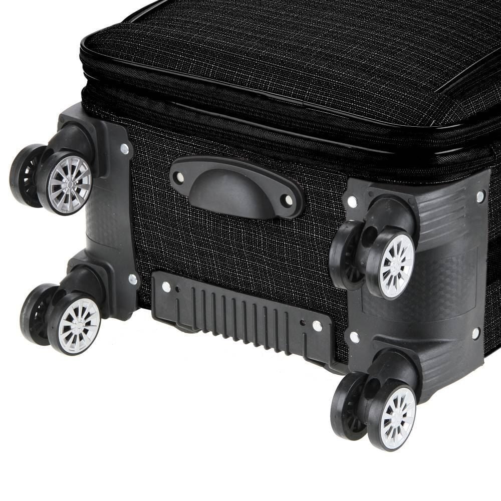 Mala De Viagem Média Em Tecido Conexão Tonin 1978 - Preto