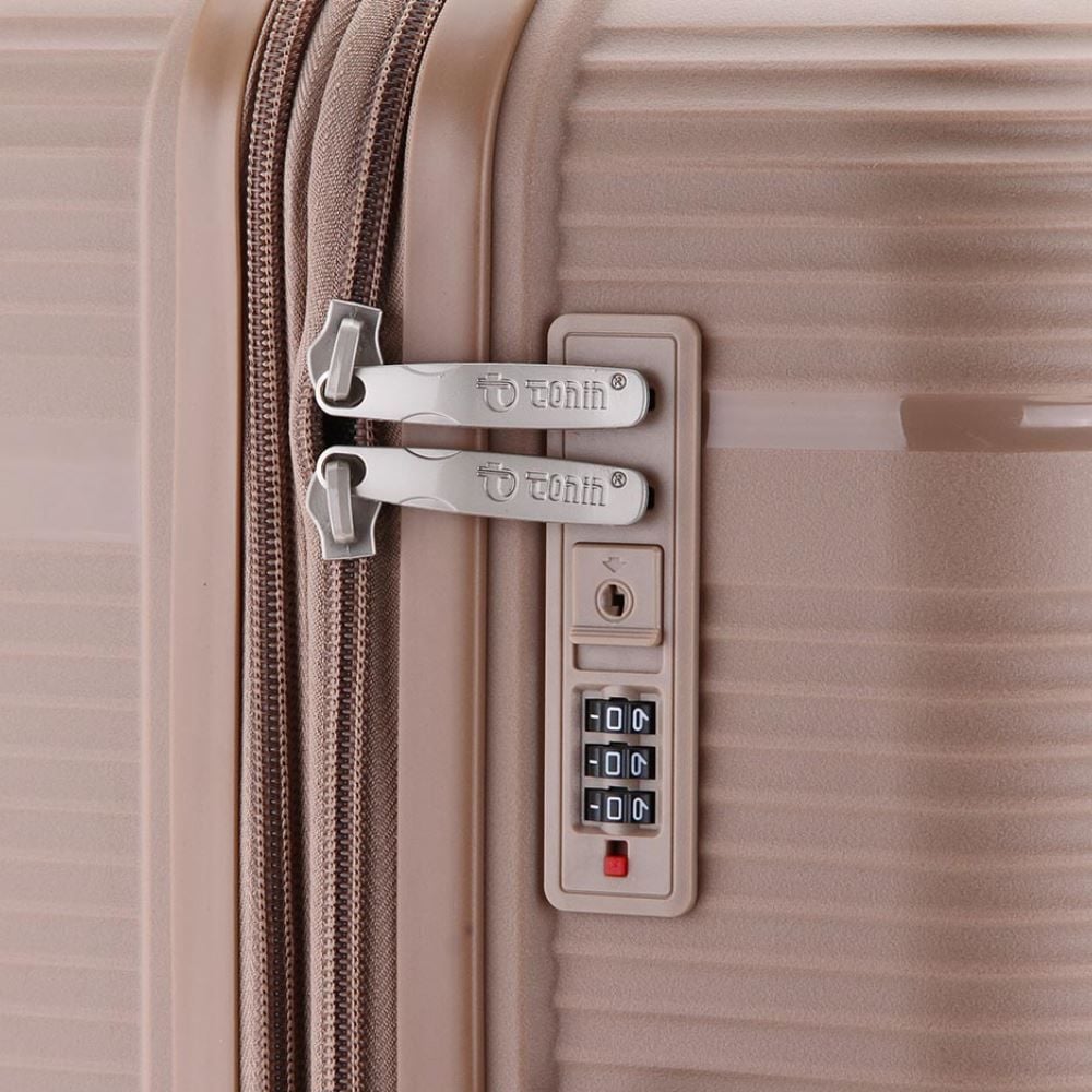 Mala De Viagem Média Giro 360° Plattinum Tonin - Nude