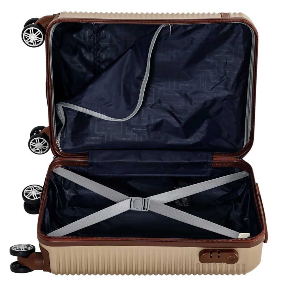 Mala De Viagem Pequena Abs 360° Cairo Polo King - Champanhe