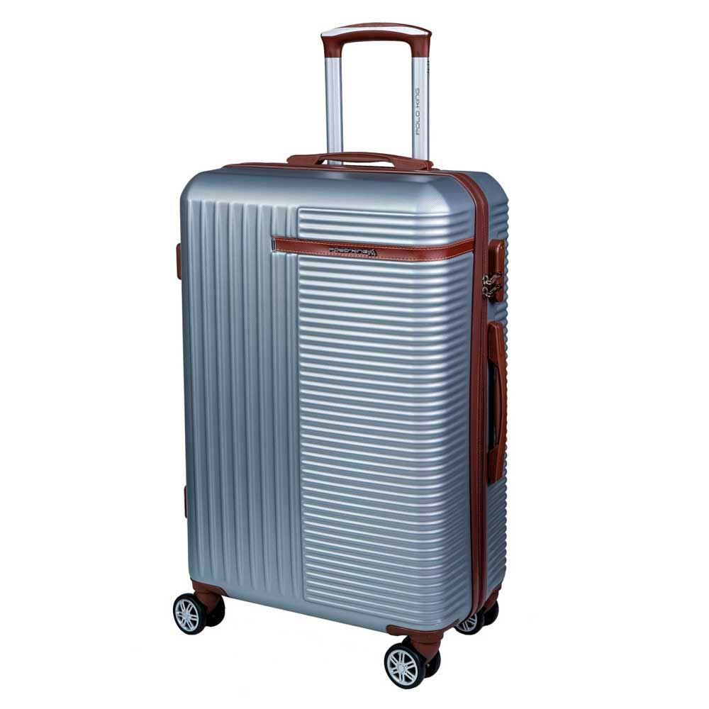 Mala De Viagem Pequena Abs 360° Cairo Polo King - Cinza