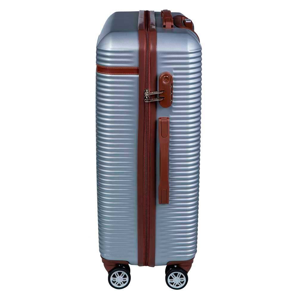 Mala De Viagem Pequena Abs 360° Cairo Polo King - Cinza