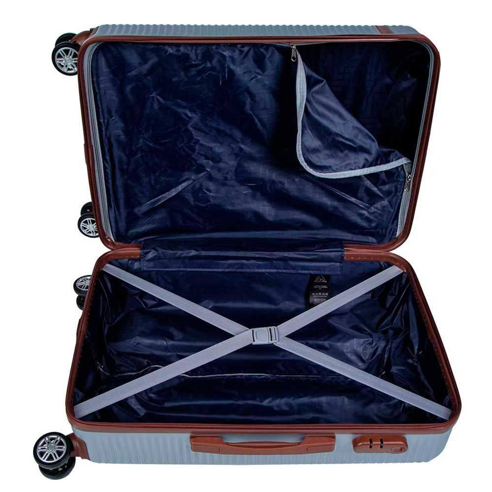 Mala De Viagem Pequena Abs 360° Cairo Polo King - Cinza