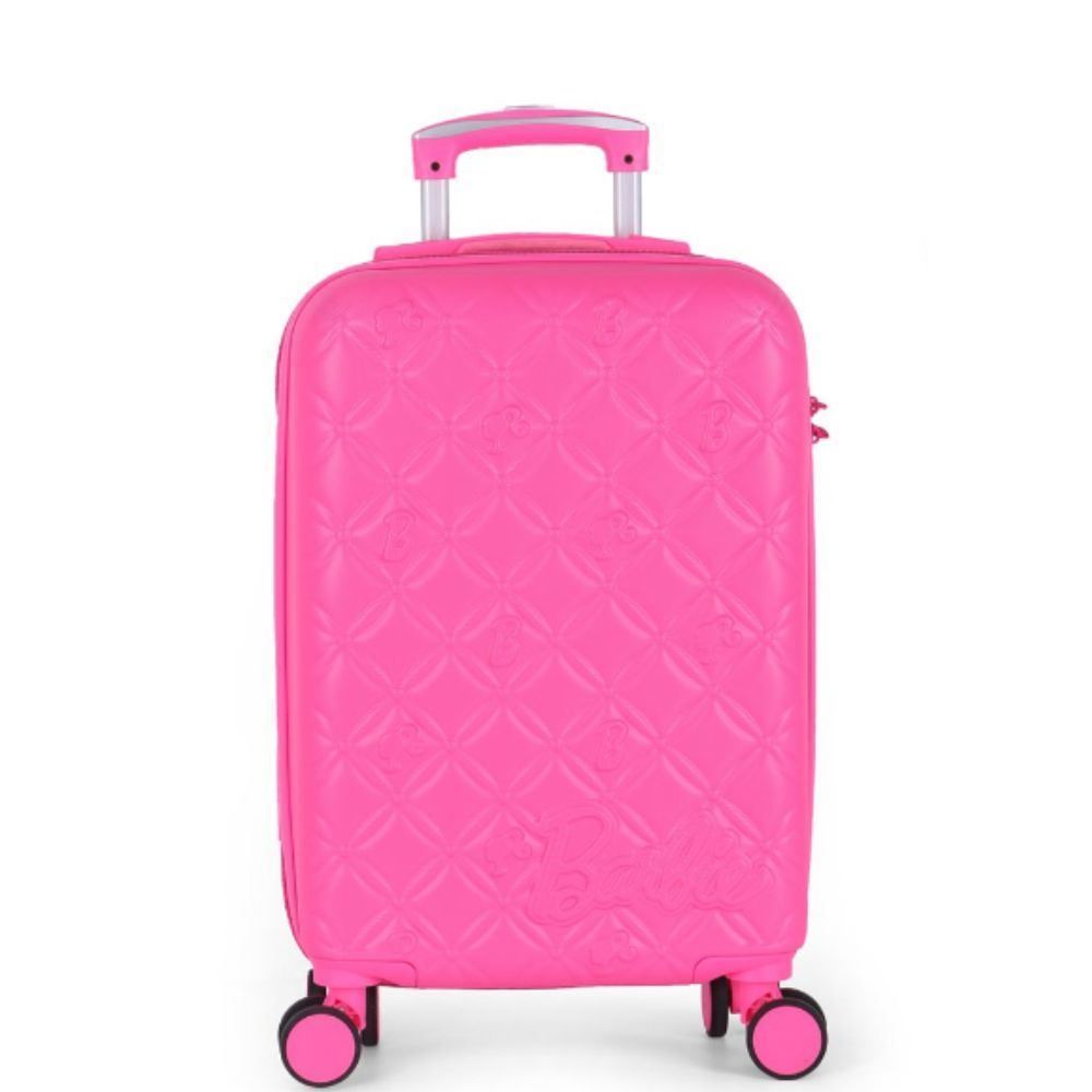 Mala Para Viagem De Bordo Abs 360° Barbie Luxcel - Pink