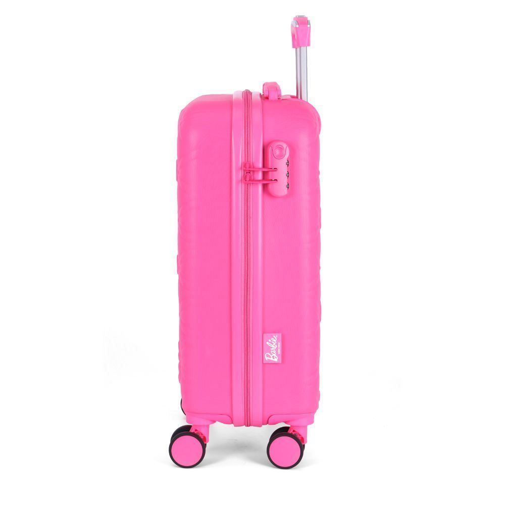 Mala Para Viagem De Bordo Abs 360° Barbie Luxcel - Pink