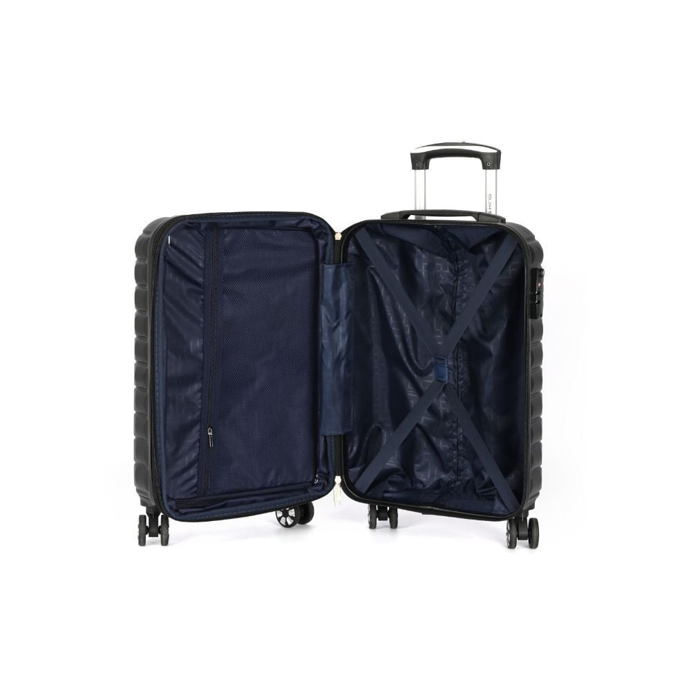 Mala Para Viagem De Bordo Abs 360° Expansível Trancoso Luxcel - Preto