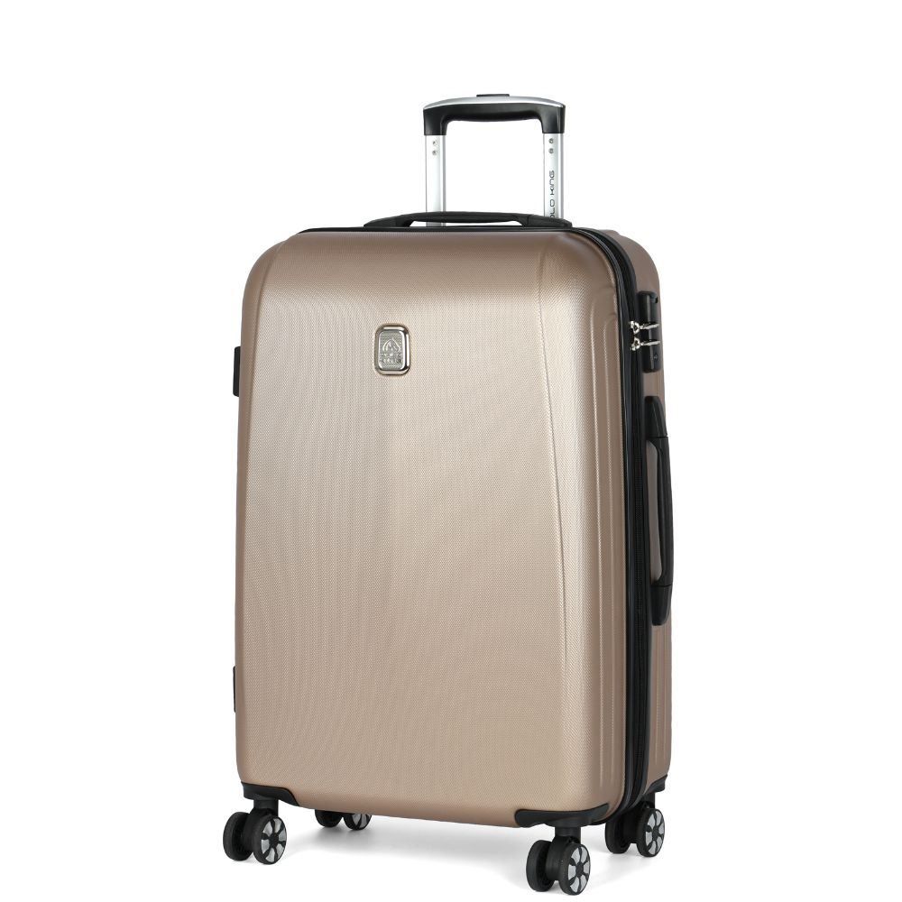 Mala Para Viagem De Bordo Abs 360° Geneva Luxcel - Champanhe