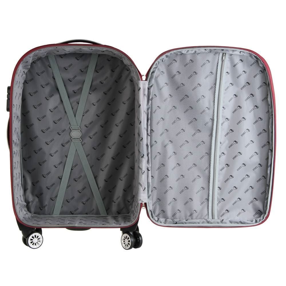 Mala Pequena Linha Estação Metrô Poliéster 360° Tonin - Vermelho