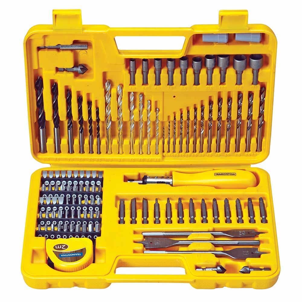 Maleta com Brocas e Ponteiras 110 peças Tramontina - 43145/110